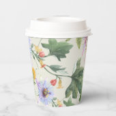 Gobelets En Papier Joyeux Aquarelle Botanique Floral Citrus Motif (Verso)