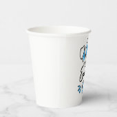 Gobelets En Papier Joyeux bleu de Pâques (Droite)
