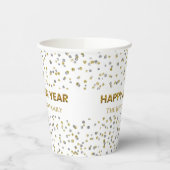 Gobelets En Papier Joyeux Confetti du Nouvel An (Gauche)