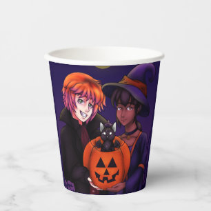 Gobelets En Papier Joyeux costumes d'Halloween