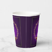 Gobelets En Papier Joyeux Diwali violet (Droite)