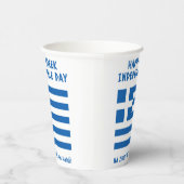 Gobelets En Papier Joyeux drapeau grec pour l'indépendance (Droite)