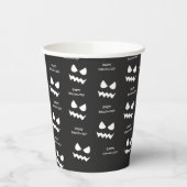 Gobelets En Papier Joyeux Fantôme Fantôme Fête Halloween (Gauche)