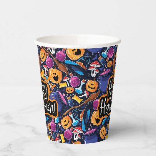 Gobelets En Papier Joyeux Halloween (Gauche)