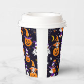 Gobelets En Papier Joyeux Halloween Citrouille (Droite)