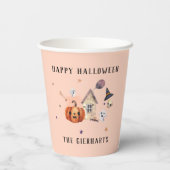 Gobelets En Papier Joyeux Halloween Family Custom Party (Verso)