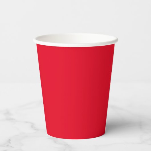 Gobelets En Papier Joyeux Halloween Simple Clean Solid Red (Verso)