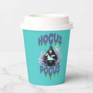 Gobelets En Papier Joyeux Halloween Sorcière remuant leur Chaudron de