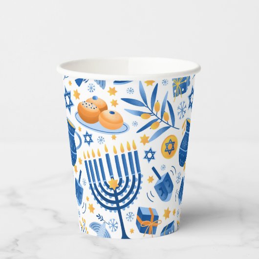 Gobelets En Papier Joyeux Hanouka (Gauche)