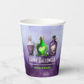 Gobelets En Papier Joyeux Jar d'apothecaire d'Halloween (Verso)