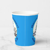 Gobelets En Papier Joyeux joli dessin de trois robots trio (Droite)