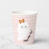 Gobelets En Papier Joyeux Jour de la BOO Halloween Anniversaire (Recto)