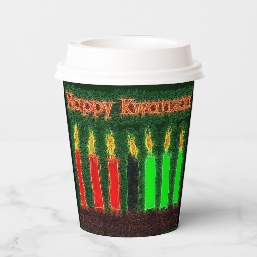 Gobelets En Papier Joyeux Kwanzaa (Verso)