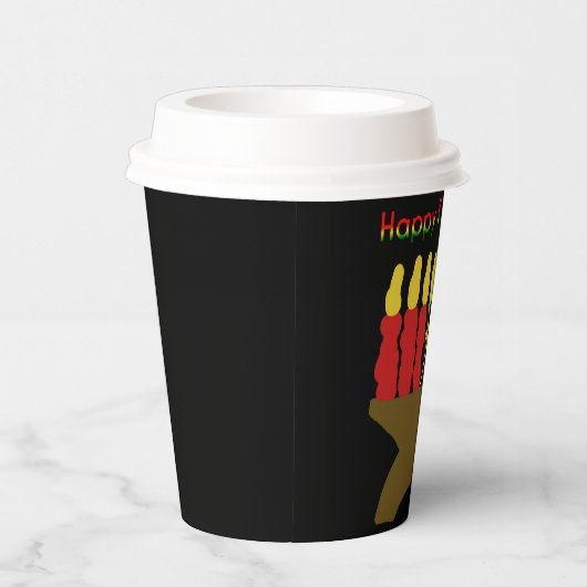 Gobelets En Papier Joyeux Kwanzaa Kinara (Droite)