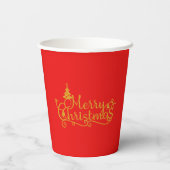 Gobelets En Papier Joyeux Noël (Verso)