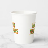 Gobelets en papier Joyeux Noël (Gauche)