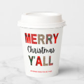 Gobelets En Papier Joyeux Noël (Recto)