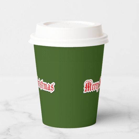 Gobelets En Papier Joyeux Noël (Gauche)