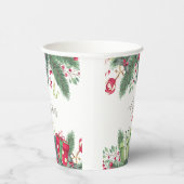 Gobelets En Papier Joyeux Noël Arbre Festif Vacances Design cadeau (Droite)