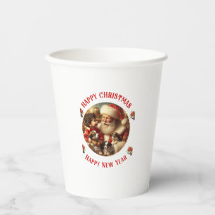 Gobelets En Papier "Joyeux Noël - Bonne année"