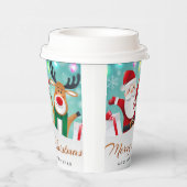 Gobelets En Papier Joyeux Noël Bonne année Père Noël mignonne (Droite)