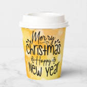 Gobelets En Papier Joyeux Noël Bonne année T-shirt (Verso)