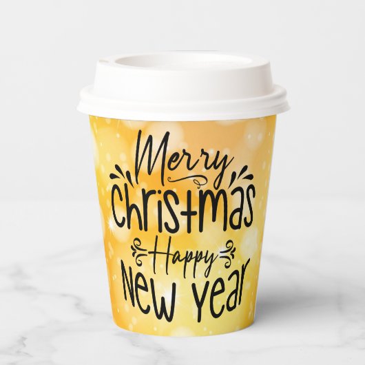 Gobelets En Papier Joyeux Noël Bonne année T-shirt (Verso)