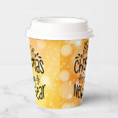 Gobelets En Papier Joyeux Noël Bonne année T-shirt (Droite)