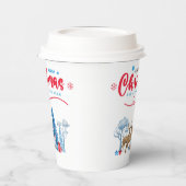 Gobelets En Papier Joyeux Noël Bonne Nouvelle Scène (Gauche)