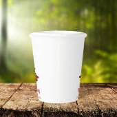 Gobelets En Papier Joyeux Noël Buffalo Check Motif