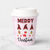 Gobelets En Papier Joyeux Noël - Buffalo nus plaid (Gauche)