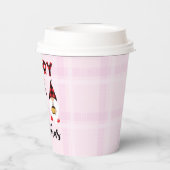 Gobelets En Papier Joyeux Noël - Buffalo nus plaid (Verso)