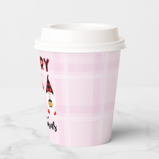 Gobelets En Papier Joyeux Noël - Buffalo nus plaid (Verso)