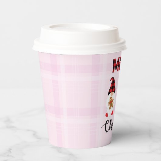 Gobelets En Papier Joyeux Noël - Buffalo nus plaid (Recto)