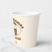 Gobelets En Papier Joyeux Noël, Chut !*ter était plein (Verso)