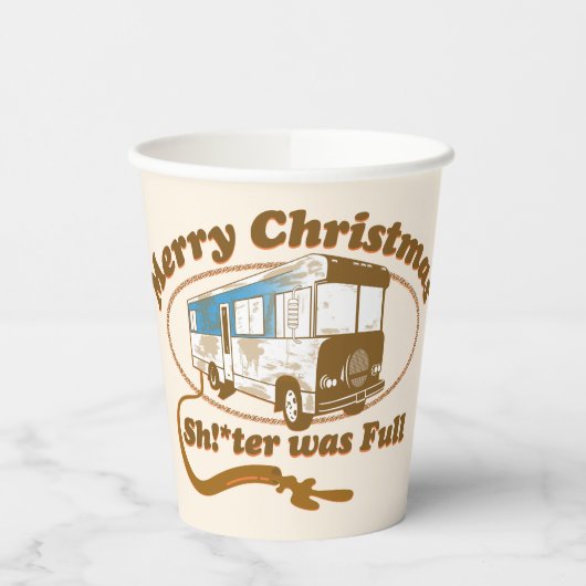 Gobelets En Papier Joyeux Noël, Chut !*ter était plein (Gauche)