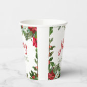 Gobelets En Papier Joyeux Noël de verdure (Gauche)