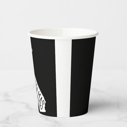 Gobelets En Papier Joyeux Noël en Californie (Gauche)