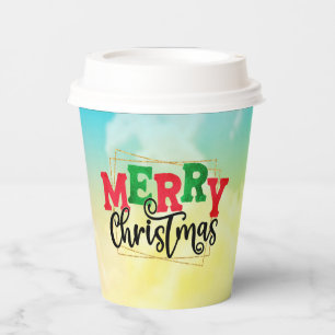Gobelets En Papier Joyeux Noël encadré-80716