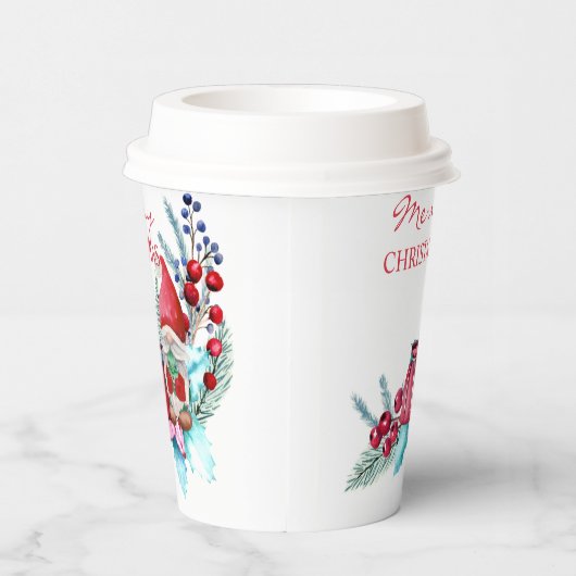 Gobelets En Papier Joyeux Noël Gnome (Droite)