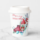 Gobelets En Papier Joyeux Noël Gnome (Recto)