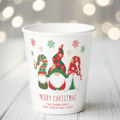 Gobelets En Papier Joyeux Noël Gnomes