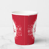 Gobelets En Papier Joyeux Noël hiver Festivals rouges (Droite)