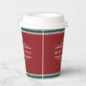 Gobelets En Papier Joyeux Noël Knit Motif Paper Cup (Droite)