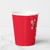 Gobelets En Papier Joyeux Noël ornemental design MODÈLE (Droite)