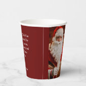 Gobelets En Papier Joyeux Noël Père Noël Fêtes Personnaliser (Droite)