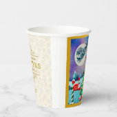 Gobelets En Papier Joyeux Noël Père Noël, Sleigh, Reindeer, Snowflake (Droite)