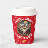 Gobelets En Papier Joyeux Noël Png Sublimation Design (Verso)