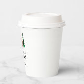 Gobelets En Papier Joyeux Noël Rouge Vert Buffle Noir Arbre Plaid (Gauche)