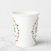Gobelets En Papier Joyeux Noël vert et rouge (Droite)